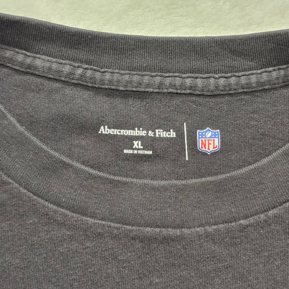 Abercrombie NFL Vikings Graphic Tee Black Streetwear XL - Picture 3 of 8